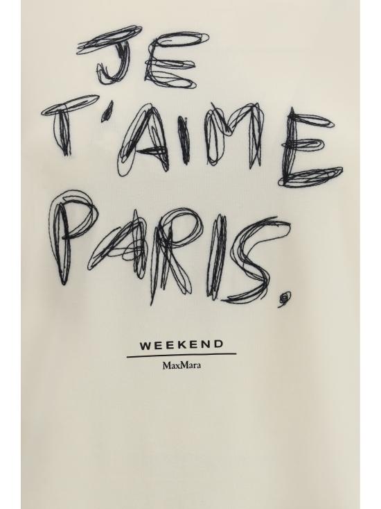 25FW 위켄드막스마라 반팔 티셔츠 2525946032600 005 CREAM - WEEKEND MAX MARA