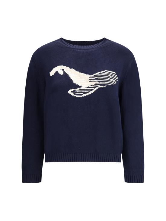 25FW 위켄드막스마라 NESPOLA 네스폴라 코튼 코르도네 스웨터 2525366171600 002 BLUE