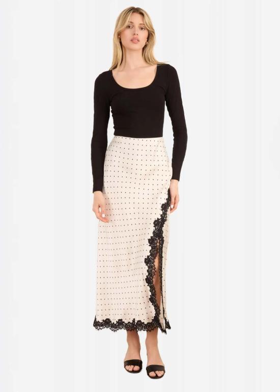  카미 뉴욕 긴팔 티셔츠 Cami Nyc Skylar 골지 니트 탑 블랙 - CAMI NYC