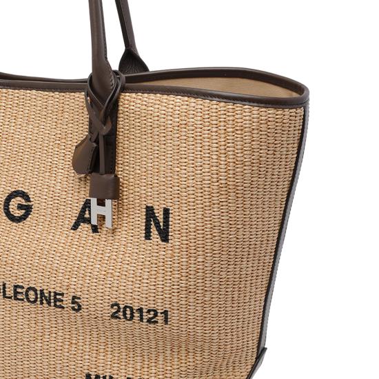 26SS 호간 토트백 KBW01TA5300 UYI7E06 Brown - HOGAN