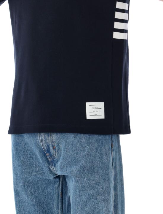 26SS 톰브라운 클래식 피케 4바 티 MJS123A00050 415 Blu - THOM BROWNE