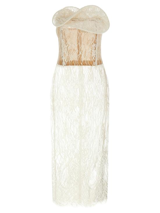 26SS 마그다뷰트림 미디 원피스 208426CREAM White