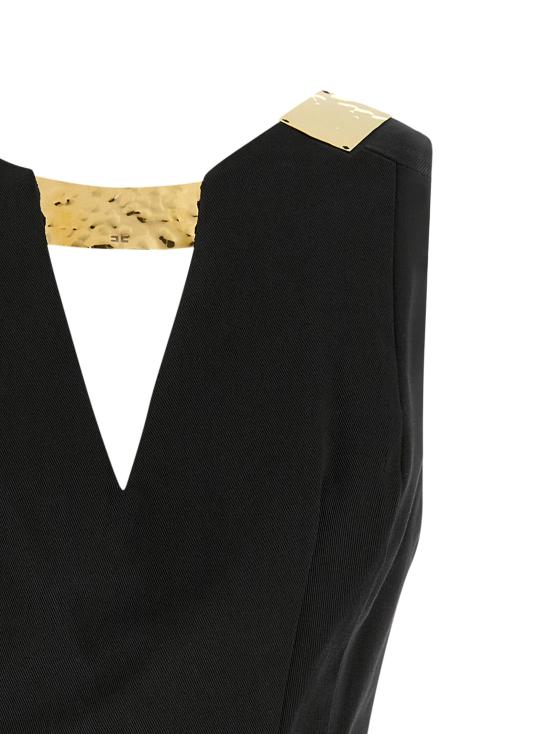 26SS 엘리자베타프랜치 숏 원피스 AB85661E2110 Black - ELISABETTA FRANCHI