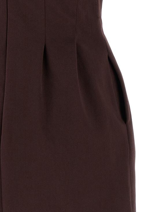 26SS 엘리자베타프랜치 숏 원피스 AB85661E2644 Brown - ELISABETTA FRANCHI