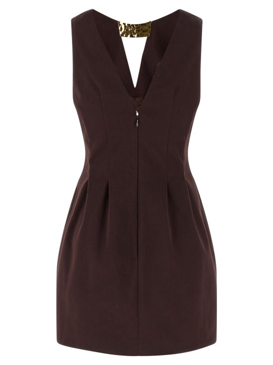 26SS 엘리자베타프랜치 숏 원피스 AB85661E2644 Brown - ELISABETTA FRANCHI