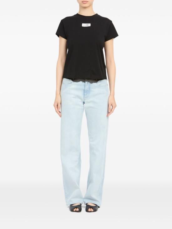 26SS MM6 메종마르지엘라 뉴메릭 코튼 저지 티셔츠 S52GC0327 M20170900 Black - MM6 MAISON MARGIELA