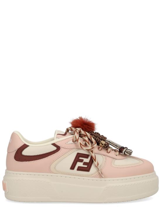 25FW 펜디 매치 소프트 레더 로우탑 스니커즈 8E8721 AY9NF1TPW BEIGE