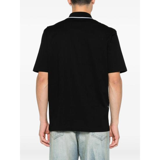 26SS 살바토레 페라가모 폴로 티셔츠 145341 0790958 NEBIA BLACK - SALVATORE FERRAGAMO