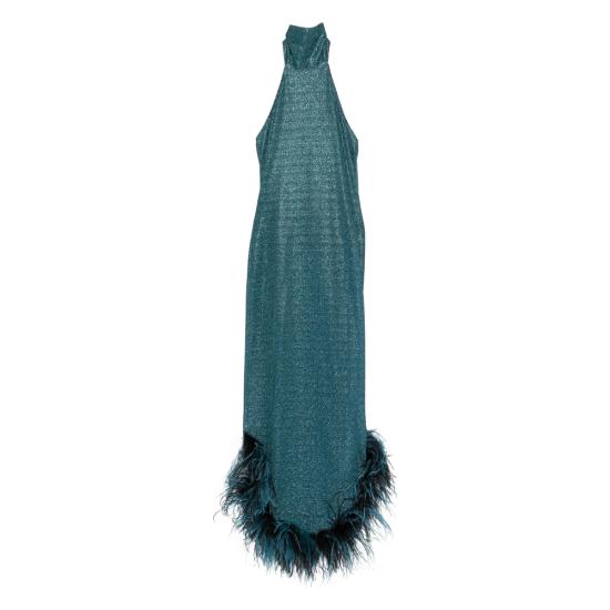 26SS 오세리 롱 원피스 LKS261 LUMIERE PEACO BLUE BLACK