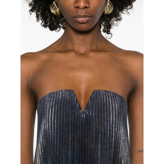 26SS 리디 롱 원피스 BLACK TIE NAVGA - L'IDEE