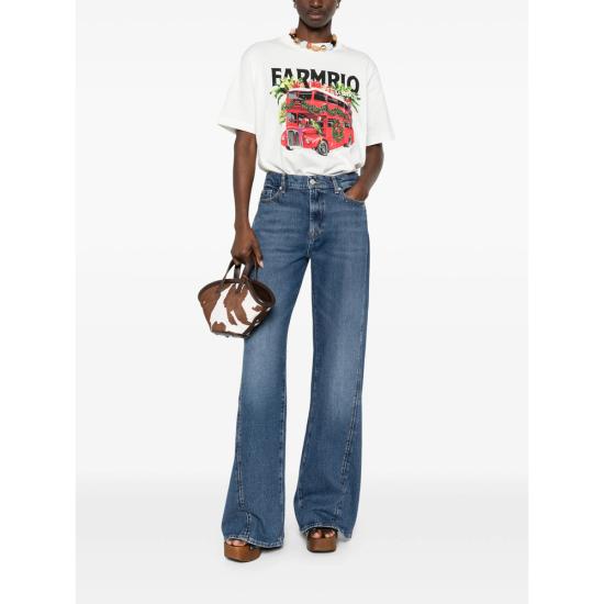 26SS 팜 리오 반팔 티셔츠 354561 L0025 WHITE RED - FARM RIO