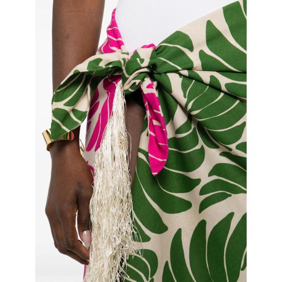 26SS 팜 리오 롱 스커트 344678 26014 GREEN PINK - FARM RIO