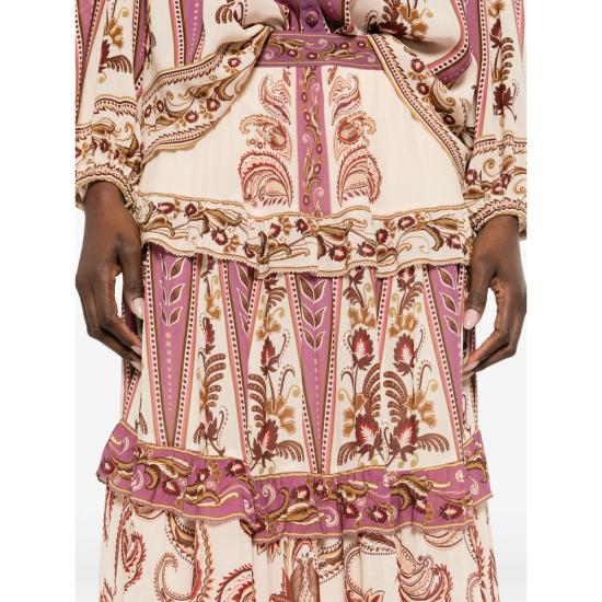 26SS 팜 리오 롱 스커트 344137 26029 PURPLE NEUTRALS - FARM RIO