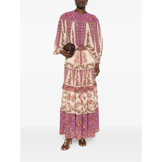 26SS 팜 리오 롱 스커트 344137 26029 PURPLE NEUTRALS - FARM RIO