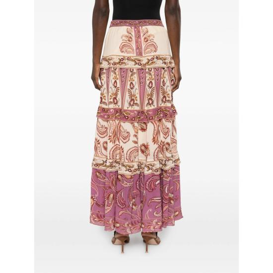 26SS 팜 리오 롱 스커트 344137 26029 PURPLE NEUTRALS - FARM RIO