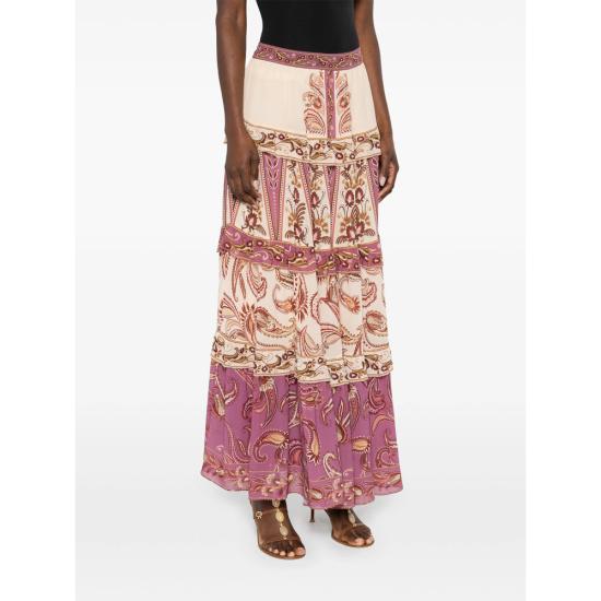 26SS 팜 리오 롱 스커트 344137 26029 PURPLE NEUTRALS - FARM RIO