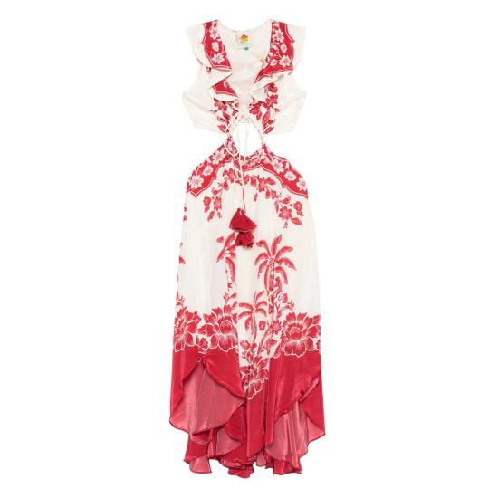 26SS 팜 리오 미디 원피스 344105 26057 NEUTRALS RED