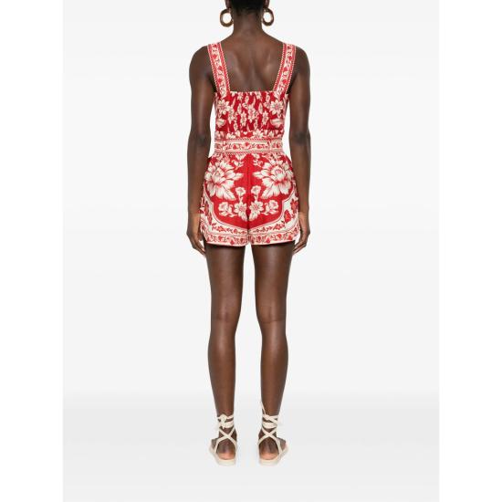 26SS 팜 리오 숏 원피스 343999 26056 RED WHITE - FARM RIO