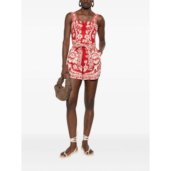 26SS 팜 리오 숏 원피스 343999 26056 RED WHITE - FARM RIO