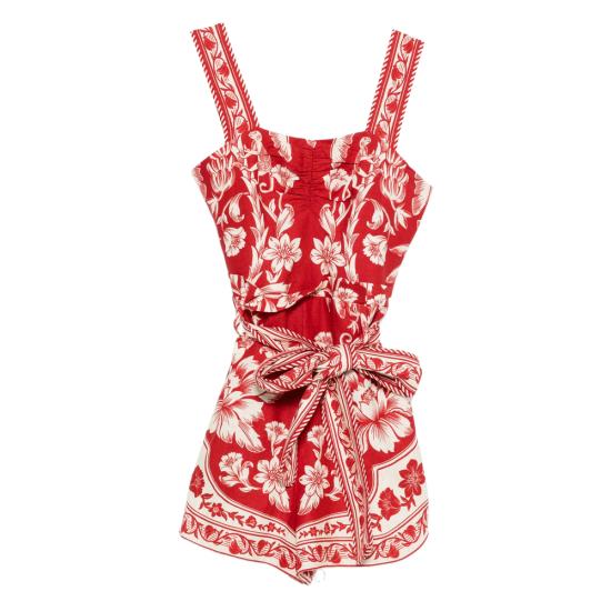 26SS 팜 리오 숏 원피스 343999 26056 RED WHITE