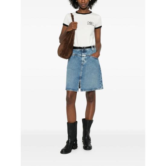 26SS 클로즈드 데님 스커트 C93861 05A 4R MBL BLUE - CLOSED