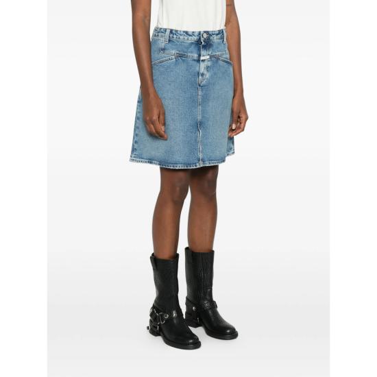 26SS 클로즈드 데님 스커트 C93861 05A 4R MBL BLUE - CLOSED