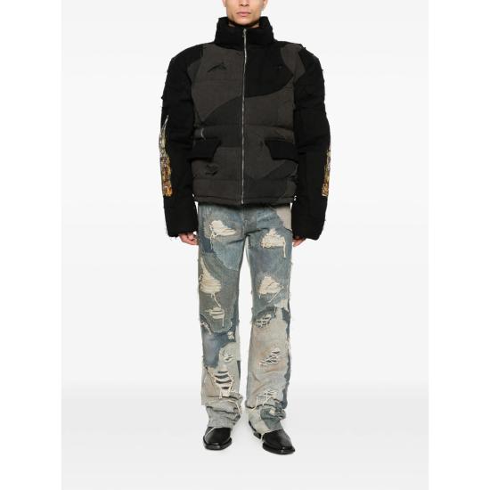 25FW 후 디싸이즈 워 패딩 UPCYCLED PARKA COAL BLACK GREY - WHO DECIDES WAR