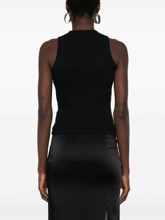 27SS 오프화이트 민소매 티셔츠 OWAD236C99JER0011001 Black - OFF WHITE