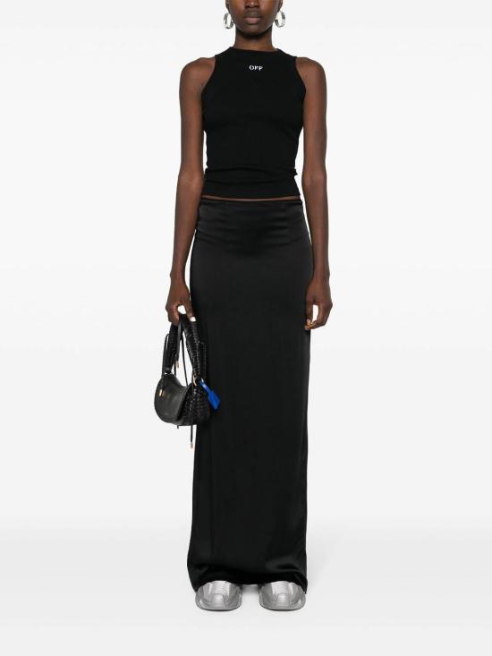 27SS 오프화이트 민소매 티셔츠 OWAD236C99JER0011001 Black - OFF WHITE