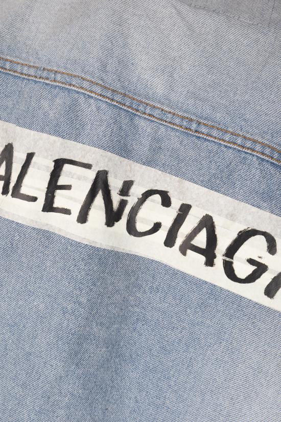 26SS 발렌시아가 레귤러 핏 데님 재킷 861410TTWB1 4009 DIRTY LIGHT BLUE - BALENCIAGA