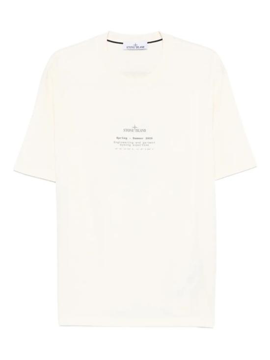 26SS 스톤 아일랜드 반팔 티셔츠 L1S152100001 S0285 V0093 IVORY