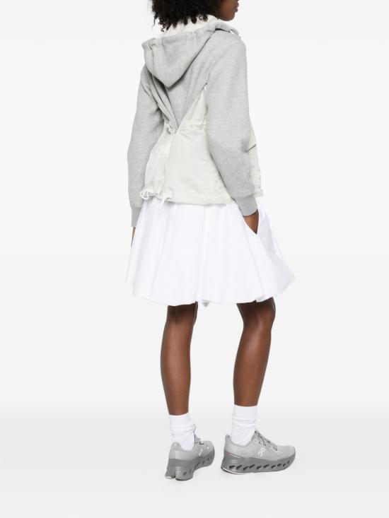 26SS 사카이 후드 티셔츠 SCW 343 381 Grey - SACAI