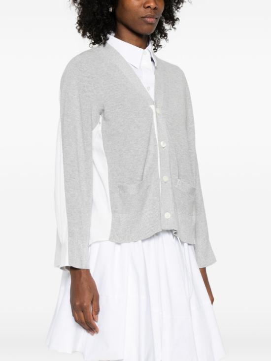 26SS 사카이 가디건 SCW 332 378 Grey - SACAI