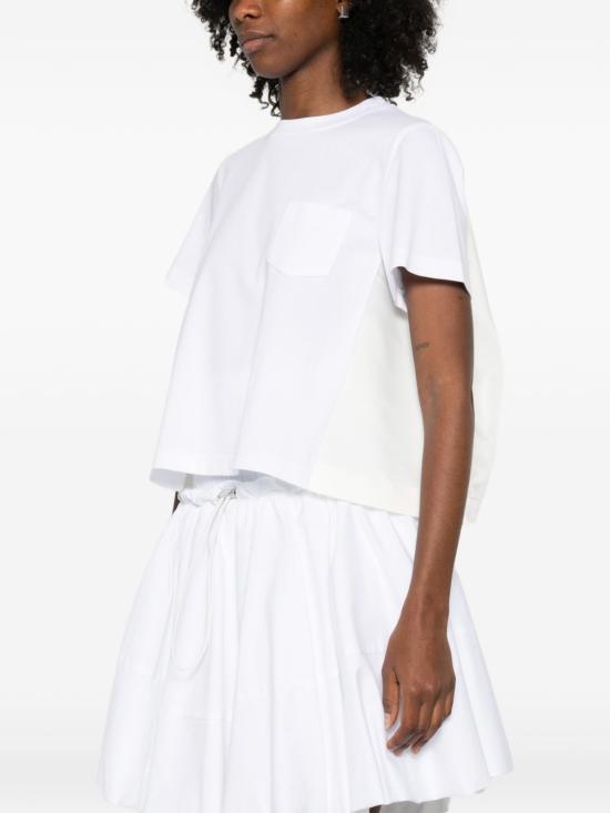 26SS 사카이 반팔 티셔츠 SCW 354 104 White - SACAI