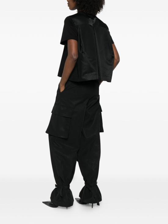 26SS 사카이 반팔 티셔츠 SCW 354 002 Black - SACAI