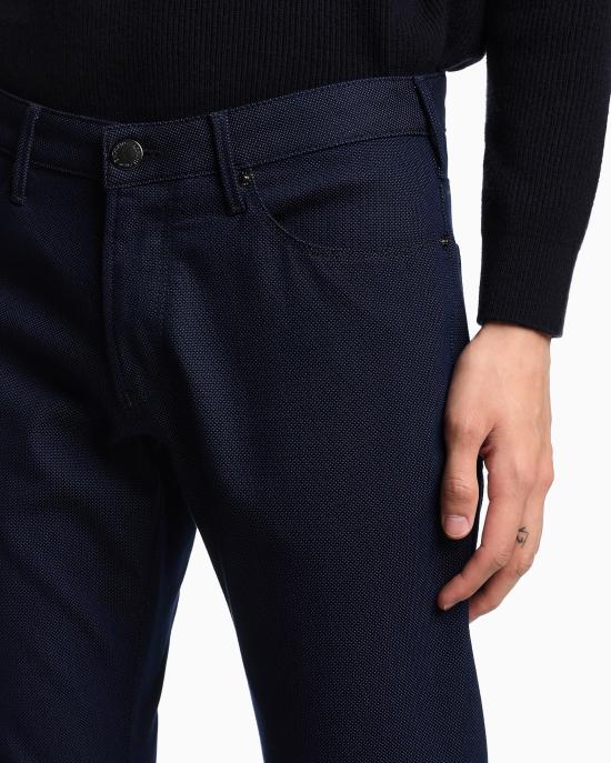 25FW 엠포리오 아르마니 스트레이트 팬츠 EM000121 AF14124 FB021 Blue - EMPORIO ARMANI