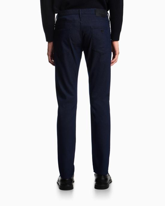 25FW 엠포리오 아르마니 스트레이트 팬츠 EM000121 AF14124 FB021 Blue - EMPORIO ARMANI