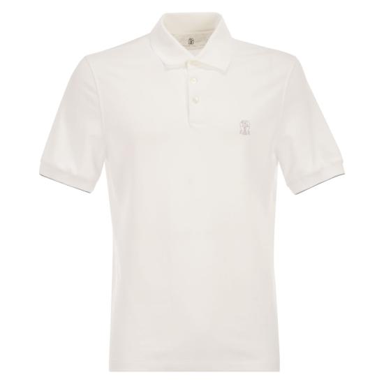 26SS 브루넬로 쿠치넬리 폴로 티셔츠 ME8548788 WHITE