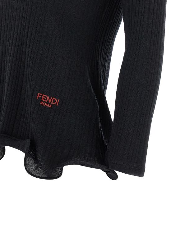 26SS 펜디 긴팔 티셔츠 FS9741 AVFEF0GME BLACK - FENDI