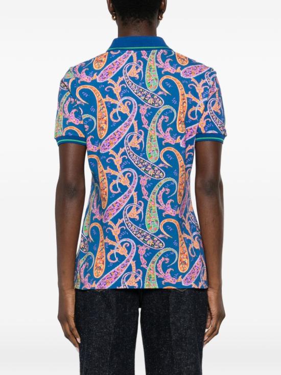 26SS 에트로 폴로 티셔츠 WRMD0001 AKH36X0880 Clear Blue - ETRO