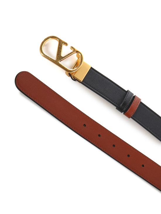 26SS 발렌티노 가라바니 가죽 벨트 8Y2T0SQ3 IYRDRN NERO DEEP CARAMEL - VALENTINO GARAVANI