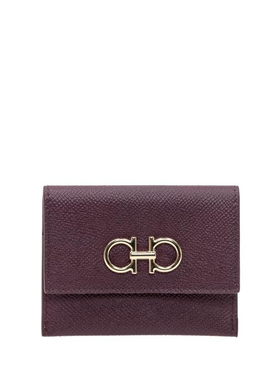 26SS 살바토레 페라가모 간치니 카드지갑 220861 789868 PLUM