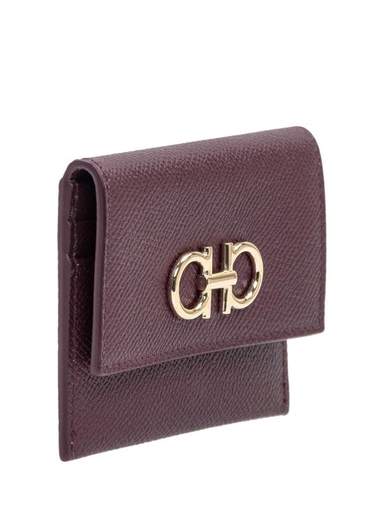 26SS 살바토레 페라가모 간치니 카드지갑 220861 789868 PLUM - SALVATORE FERRAGAMO