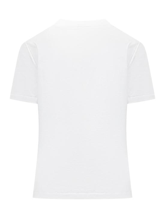 26SS 베르사체 반팔 티셔츠 10232061A17216 2W210 WHITE CRYSTAL - VERSACE