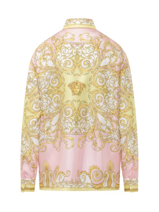 26SS 베르사체 셔츠 10013601A17165 5Y590 PALE YELLOW ROSE QUARTZ - VERSACE