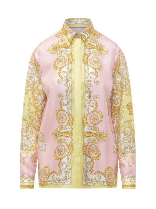 26SS 베르사체 셔츠 10013601A17165 5Y590 PALE YELLOW ROSE QUARTZ