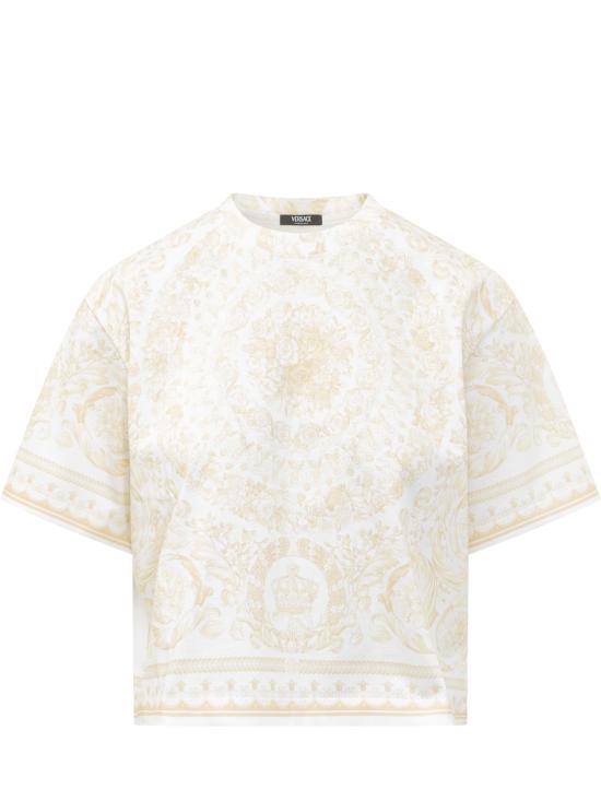 26SS 베르사체 반팔 티셔츠 10231611A17251 5Y570 WASHED OUT GOLD