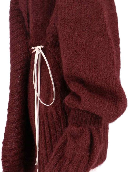 25FW 드리스 반 노튼 가디건 011251 2733359 Burgundy - DRIES VAN NOTEN