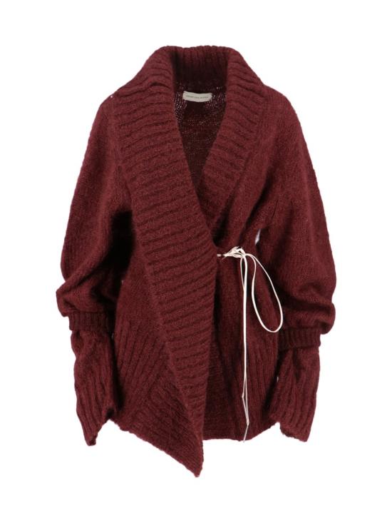 25FW 드리스 반 노튼 가디건 011251 2733359 Burgundy