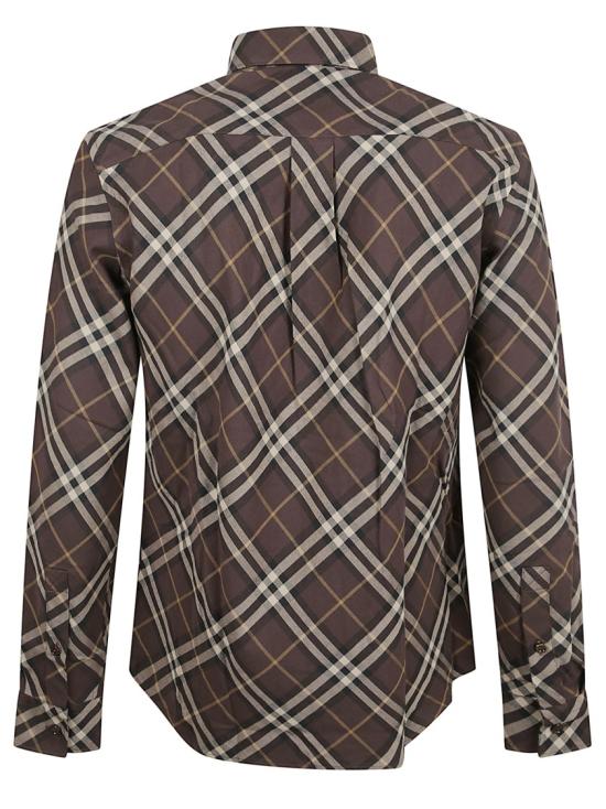 25FW 버버리 릴랙스핏 체크 코튼 플란넬 셔츠 릴랙스핏 체크 코튼 플란넬  8115498 B2412 Brown - BURBERRY